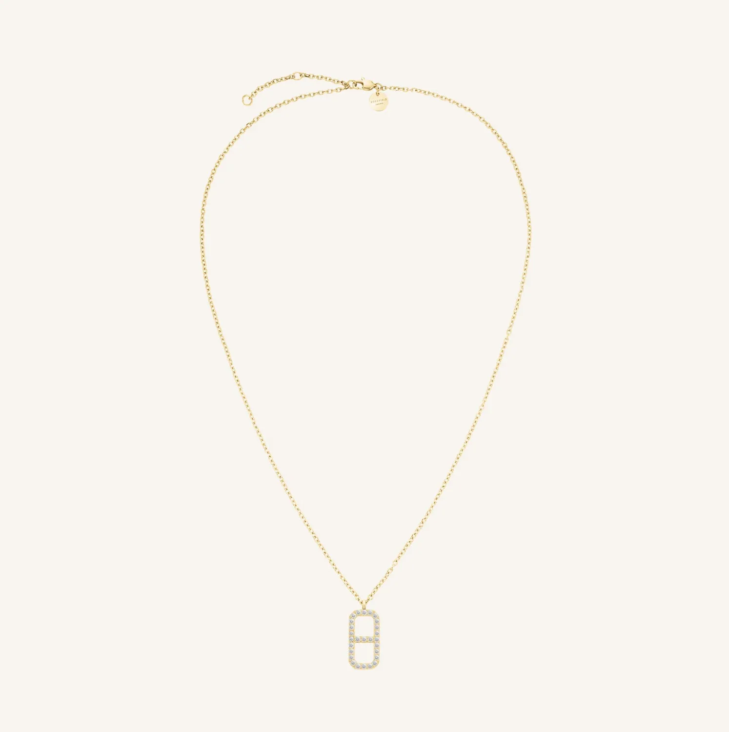 Rosefield Fine Octagon Pendant halskjede gull 48–52 cm