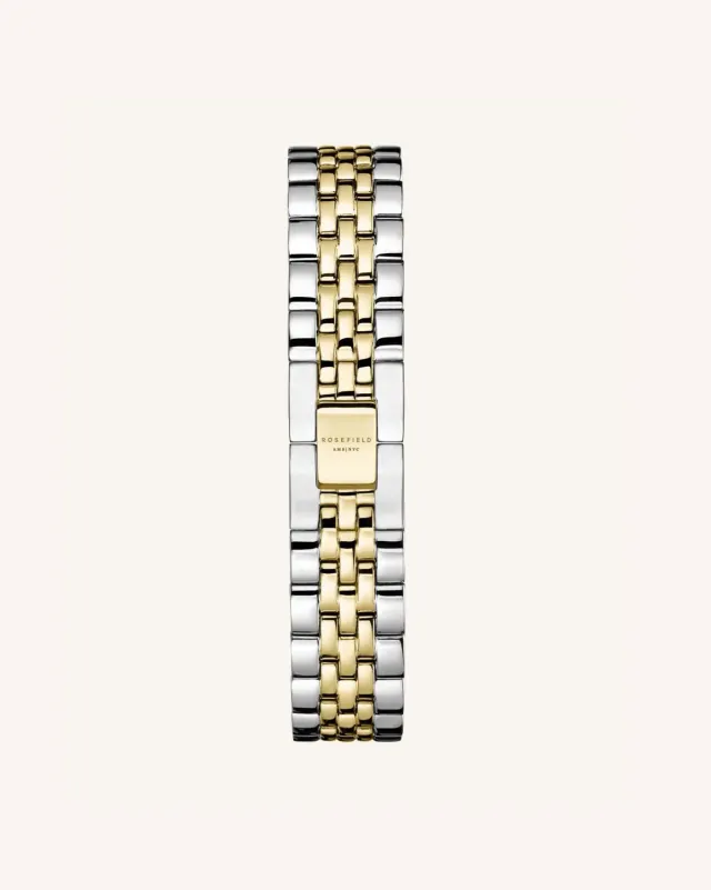 Rosefield Steel Silver Gold Tapered Strap klokkerem 33 mm