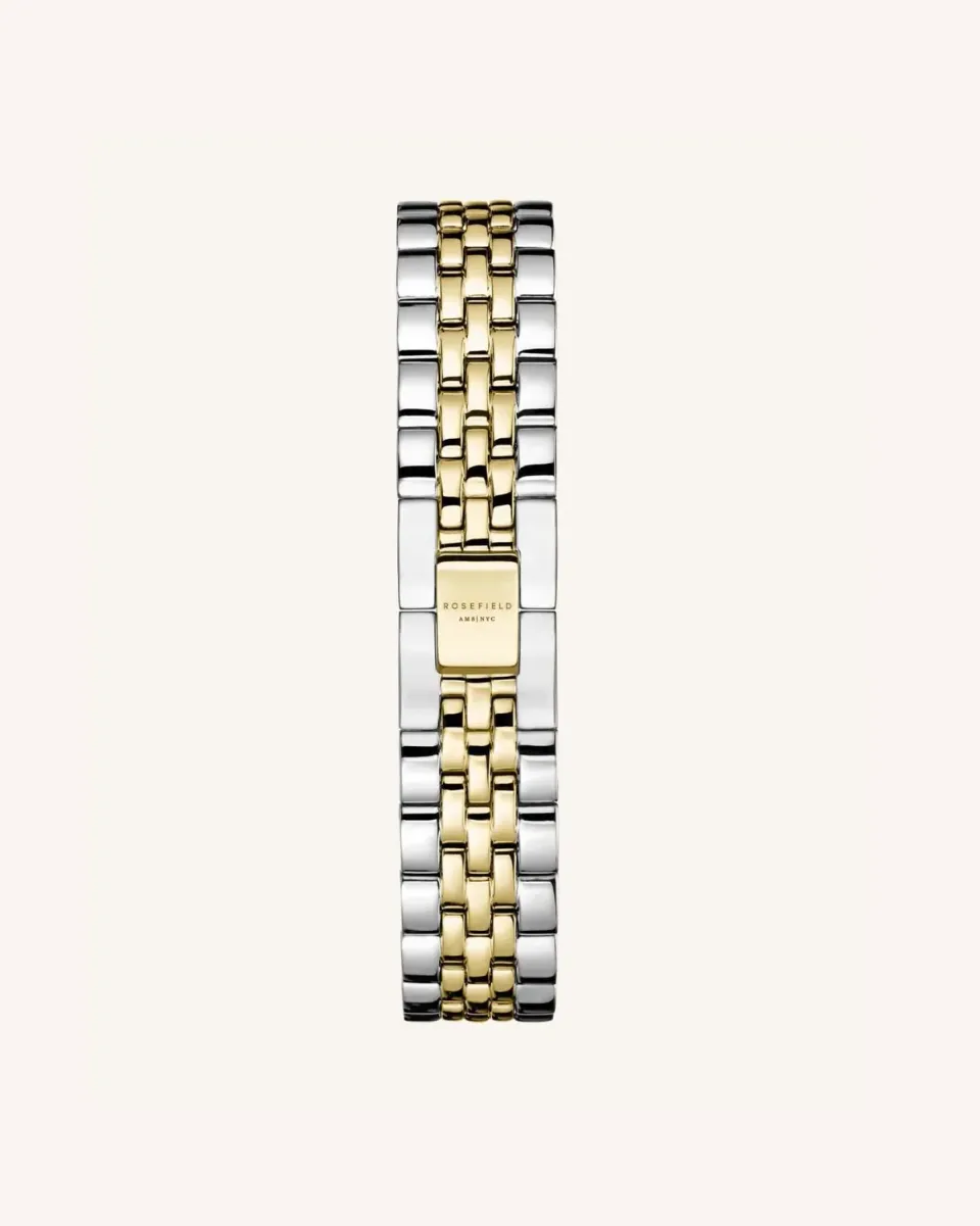 Rosefield Steel Silver Gold Tapered Strap klokkerem 33 mm