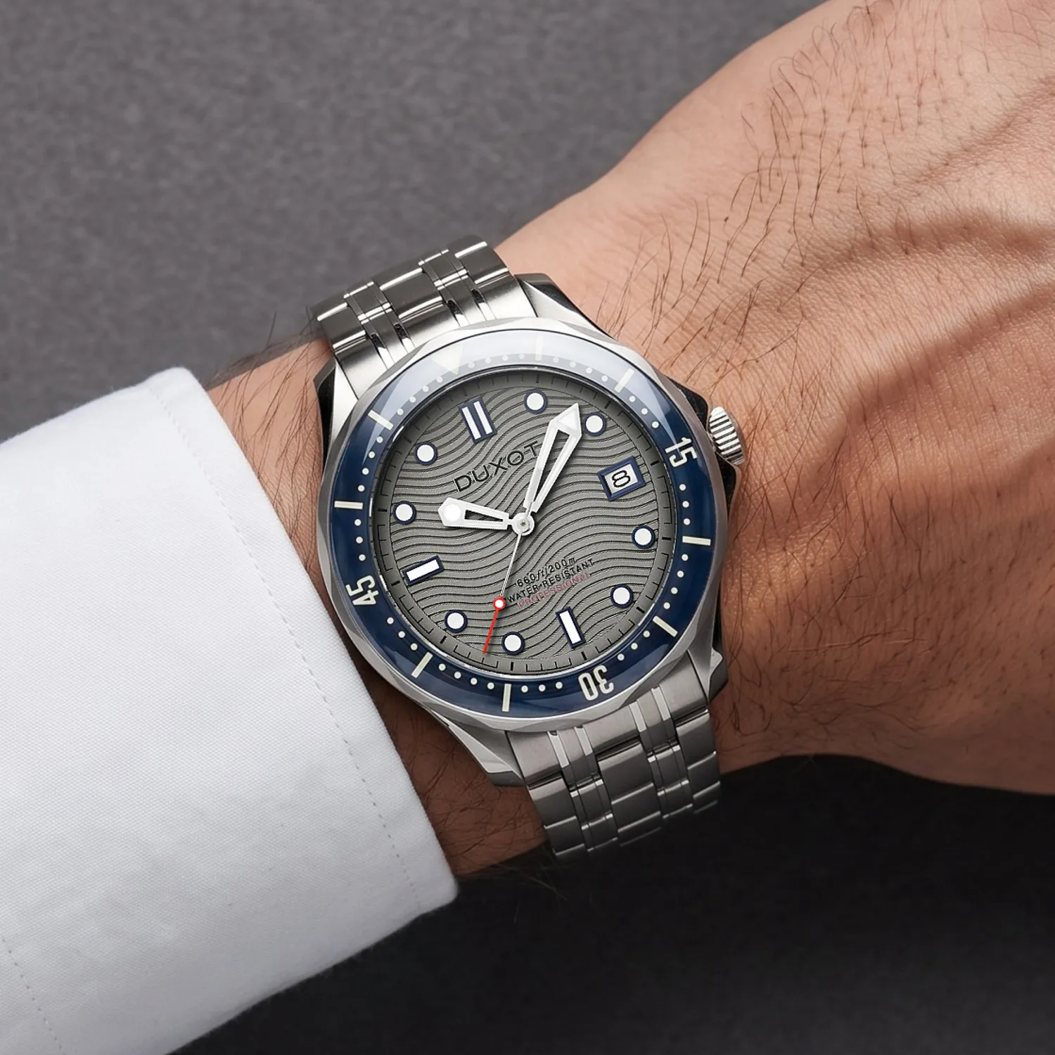 Duxot Henri Diver Automatic klokke Ash Grey automatisk