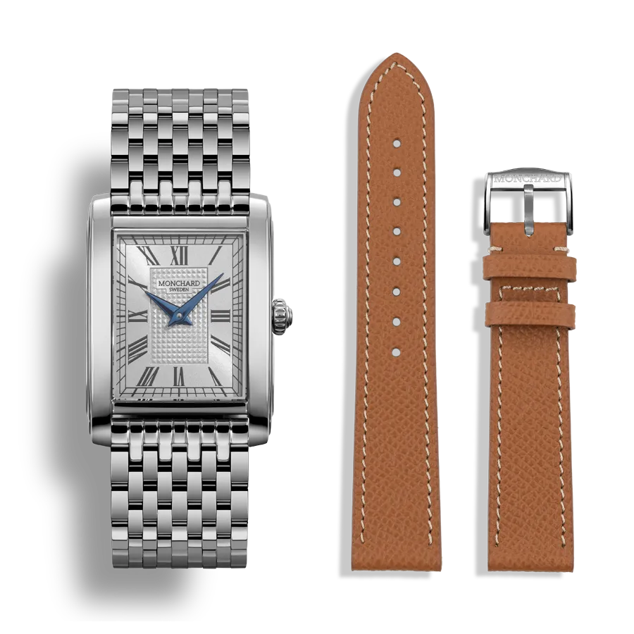MonChard Classic White on Bracelet klokke 24,9 mm