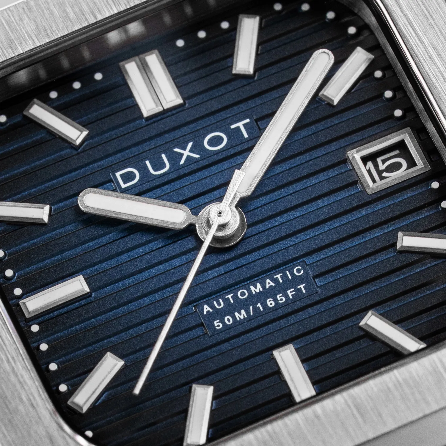 Duxot Quadrata Steel Blue Automatic klokke, 42 mm stål