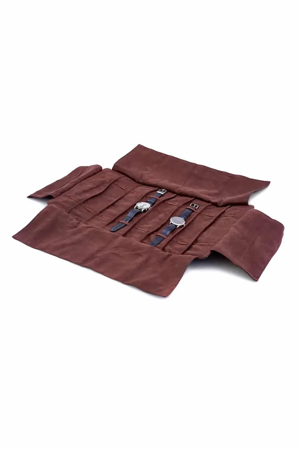 Leanschi Soft klokkerull for 8 klokker brun PU