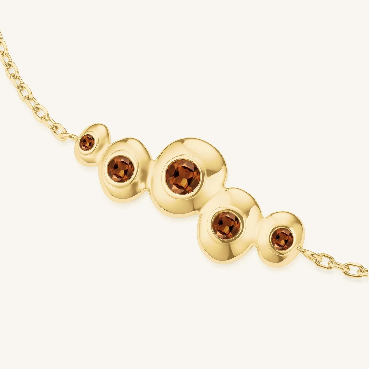 Rosefield Molten Bracelet armbånd gullbelagt stål