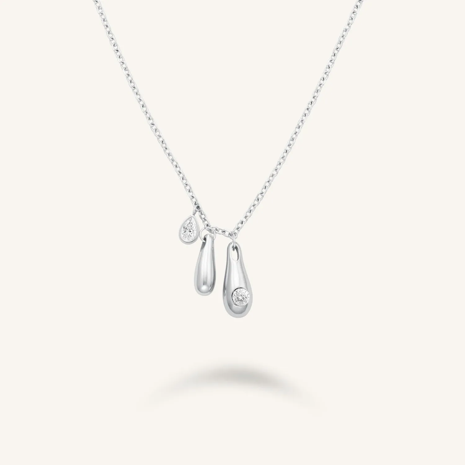 Rosefield Essentials Charms Necklace halskjede gull