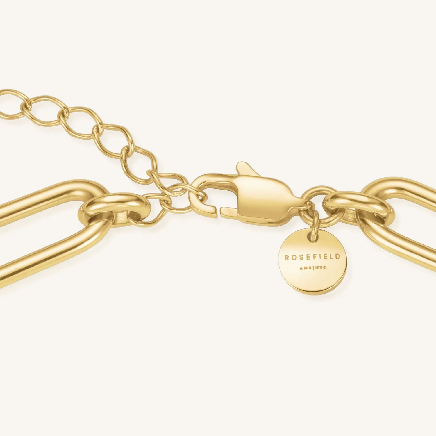 Rosefield Pearl Link Necklace halskjede gull 36–44 cm