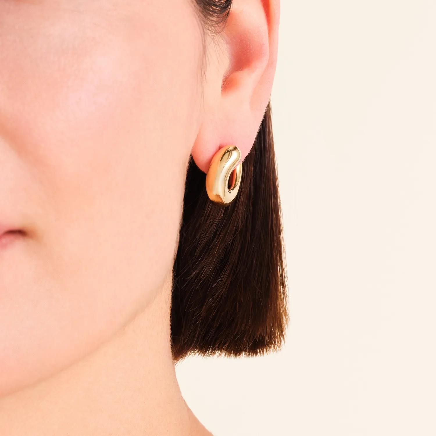 Rosefield Essentials Swirl Studs øredobber gull