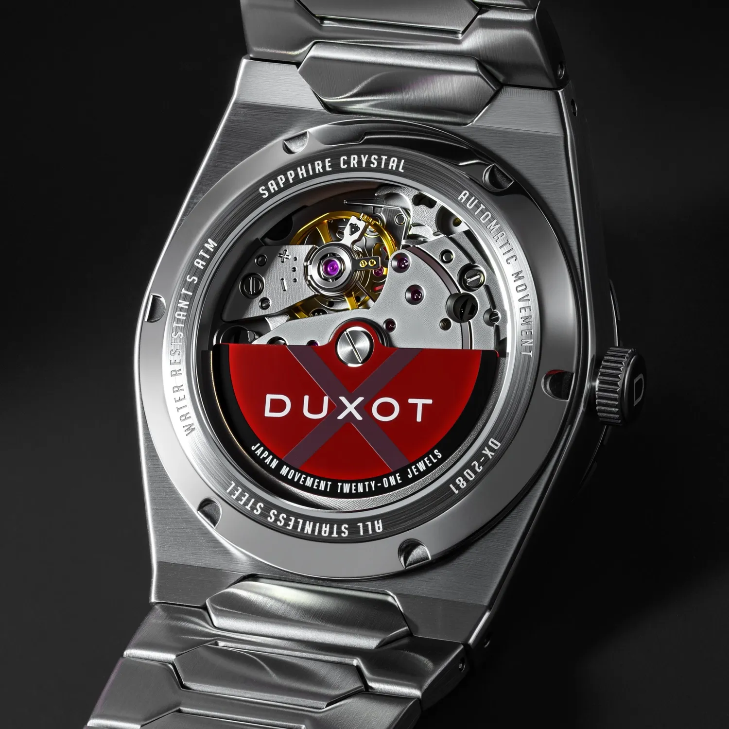 Duxot Taranto Ebony Glint klokke svart 37 mm