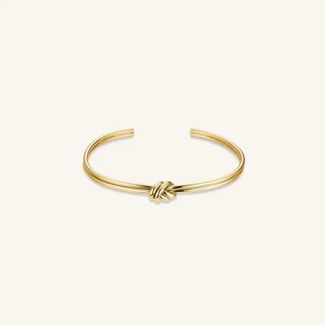 Rosefield Essentials Knot Bangle armring gull