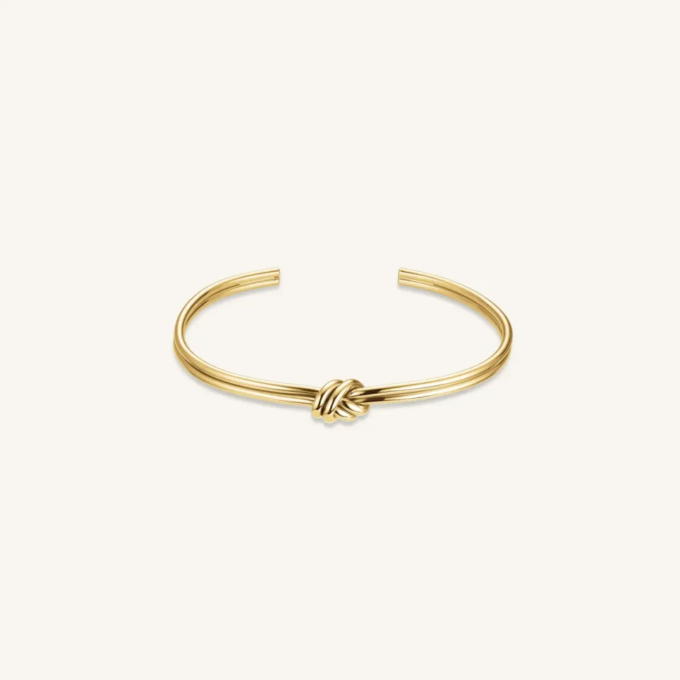 Rosefield Essentials Knot Bangle armring gull