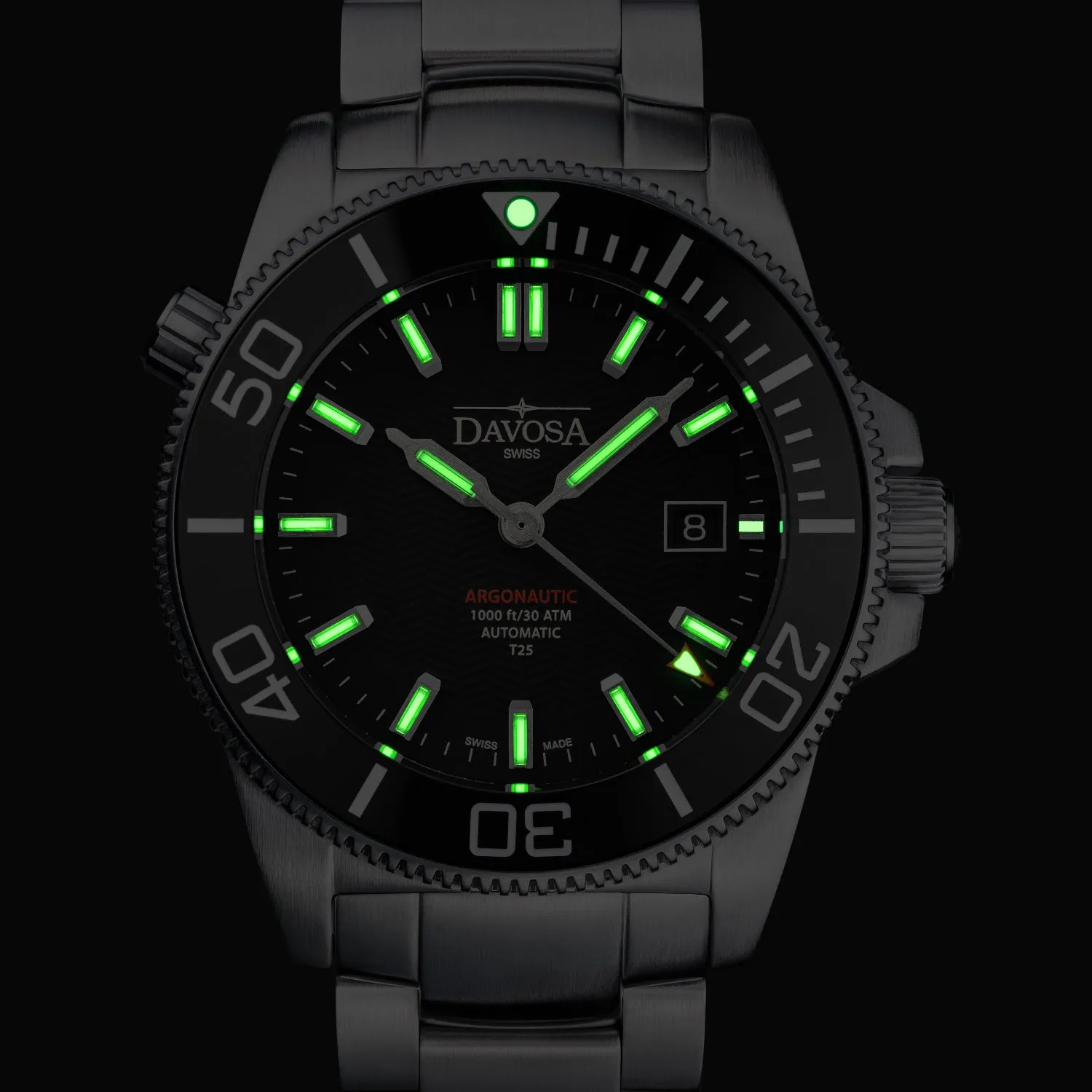 DAVOSA Argonautic Lumis automatisk dykkerklokke med tritium
