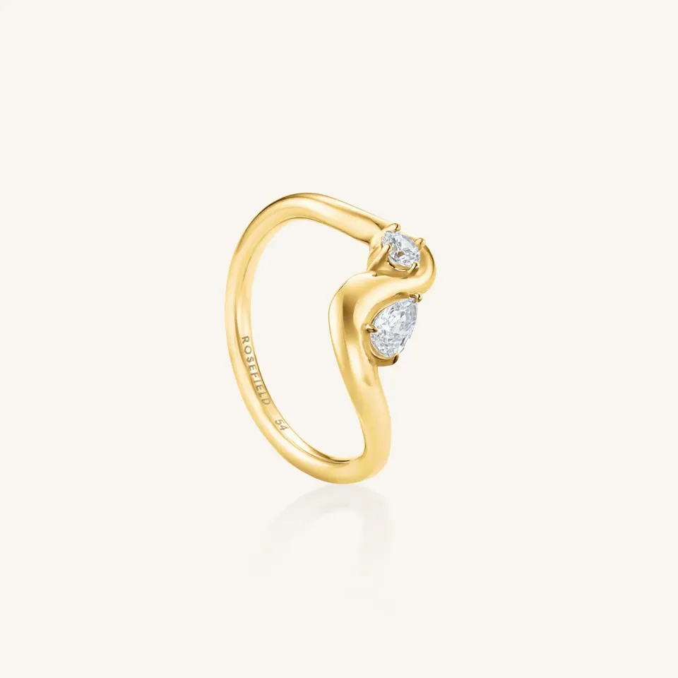 Rosefield Mixed Crystals ring gull str. 48–56