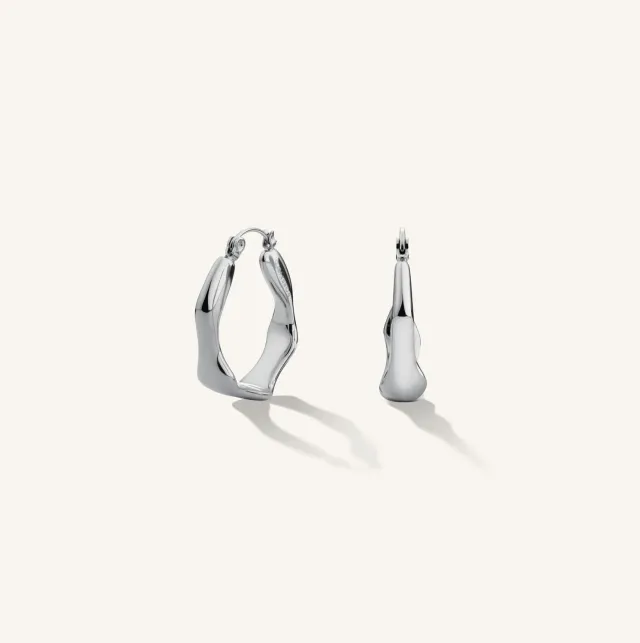 Rosefield Essentials Organic Hoops hoops gull