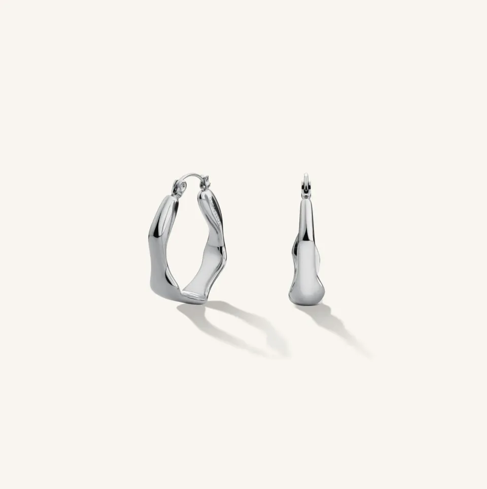 Rosefield Essentials Organic Hoops hoops gull