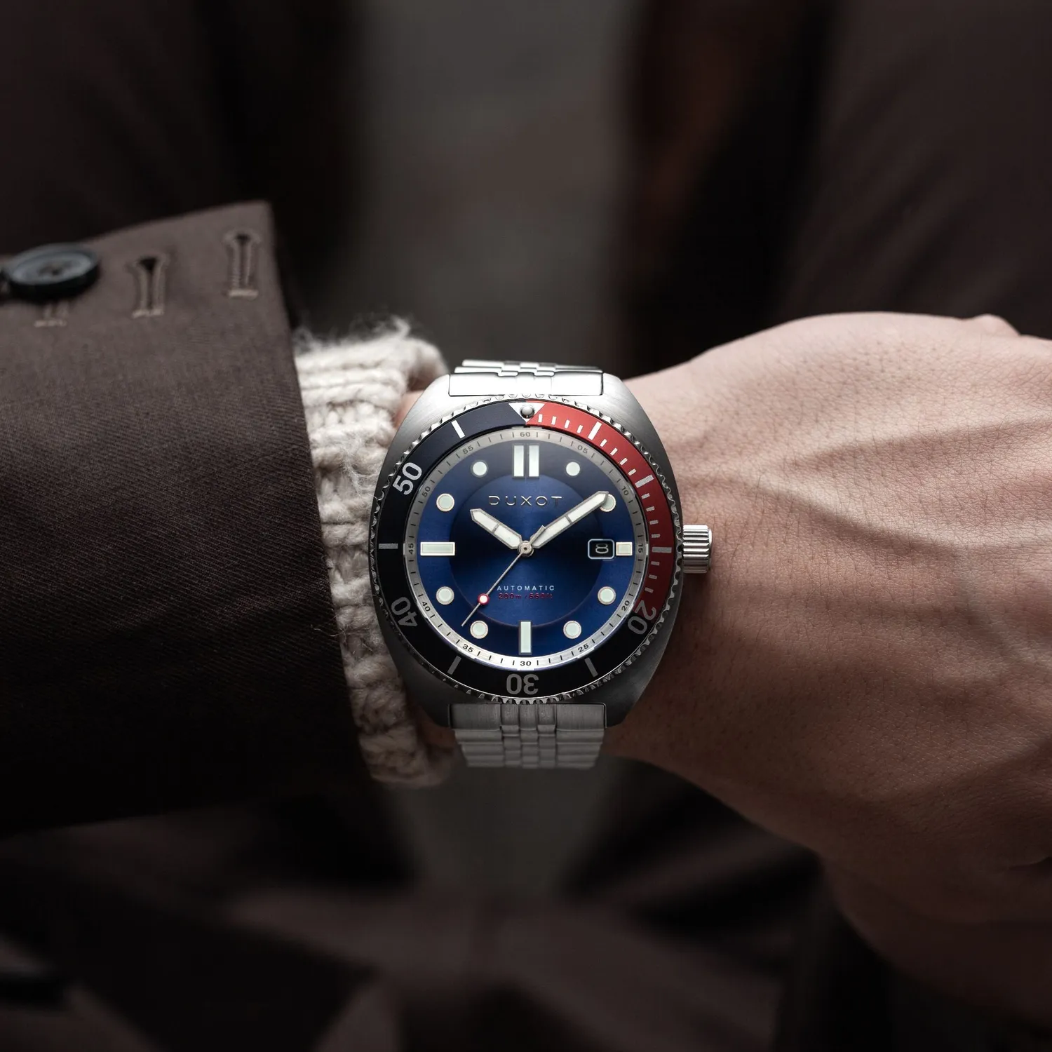 Duxot Tortuga klokke Blue automatisk 200 m