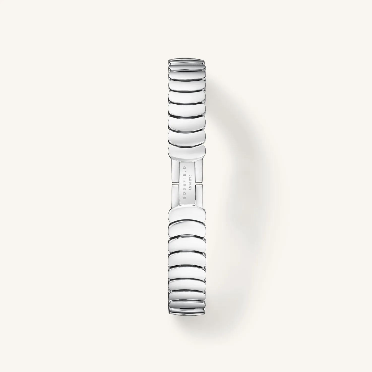 Rosefield Ovale White Silver klokke sølv uten gravering