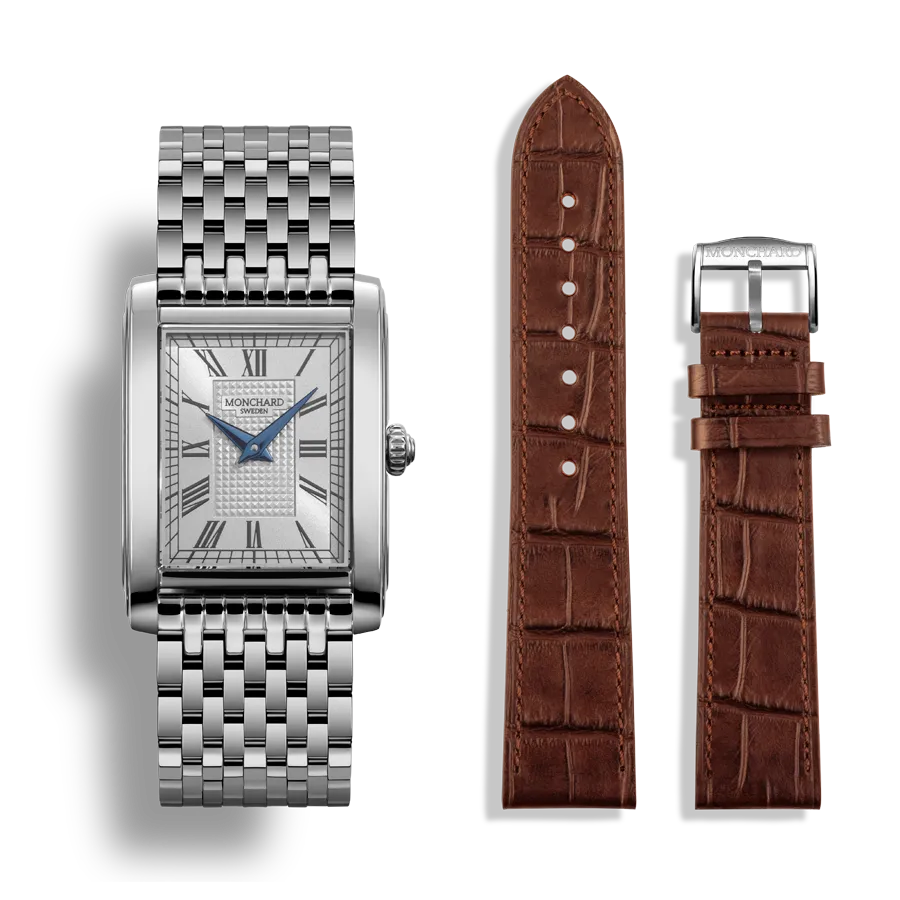 MonChard Classic White on Bracelet klokke 24,9 mm