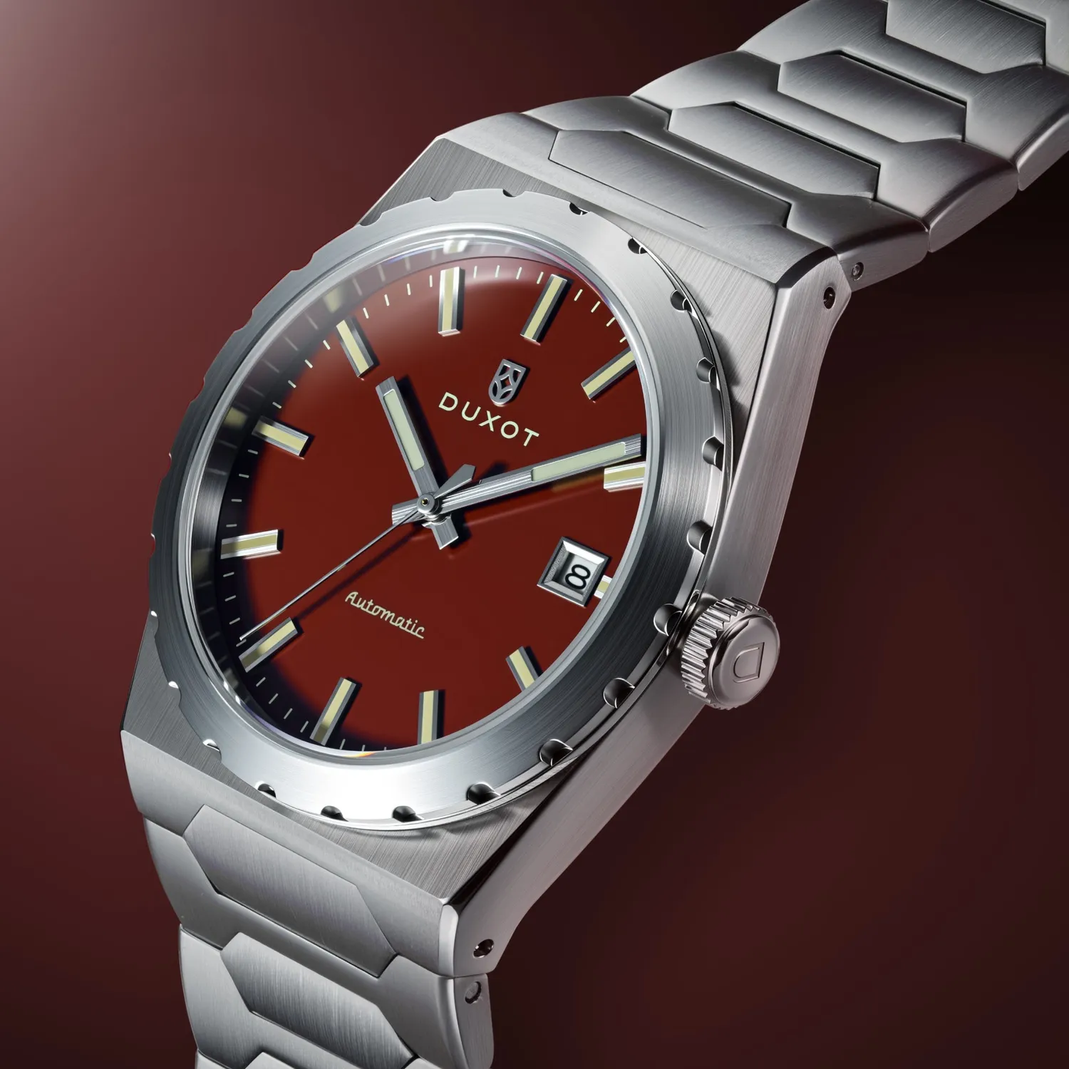 Duxot Taranto Vermilion Dream klokke, 37 mm integrert lenke