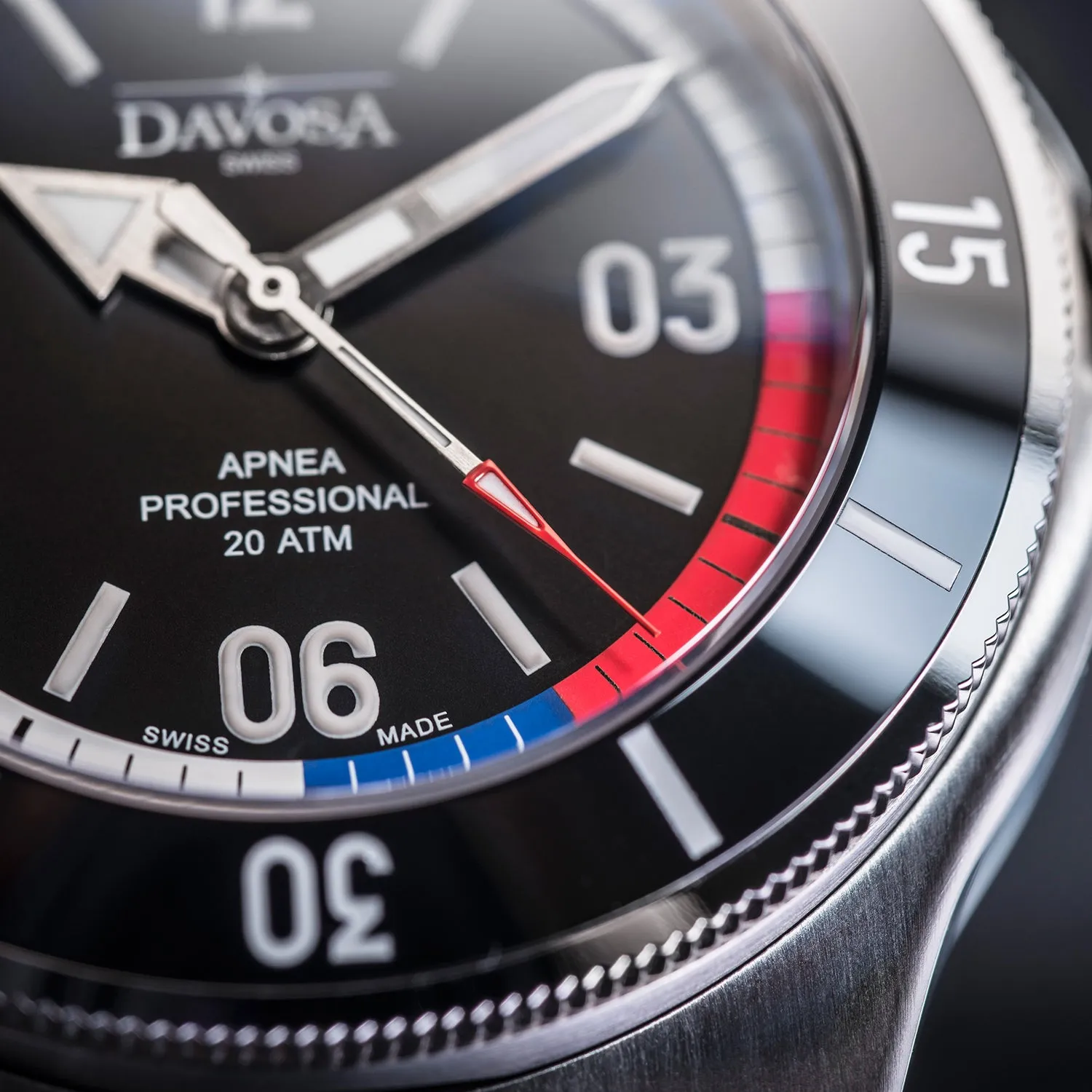 DAVOSA Apnea Diver automatisk dykkerklokke 20 ATM
