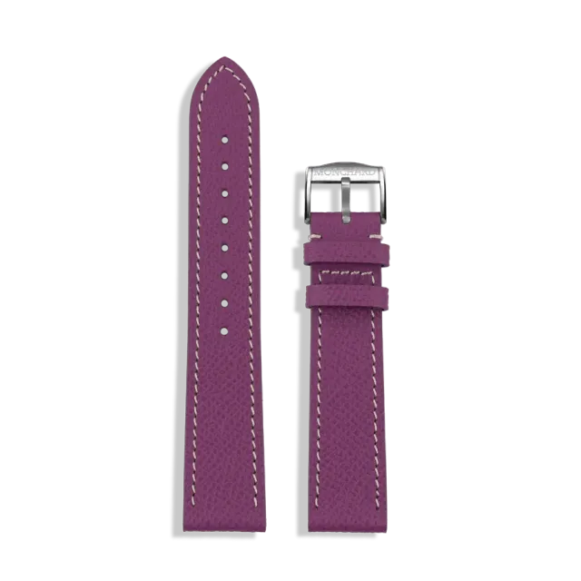 MonChard Epsom Purple klokkerem, 18 mm, kalveskinn
