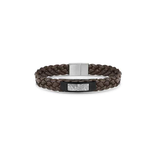 Duxot Accelero Gun Metal Meteorite armbånd med meteorittinnlegg