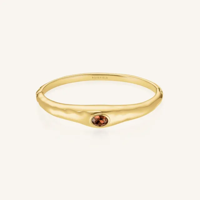 Rosefield Molten Brown Bangle armring gull 6 × 5 cm