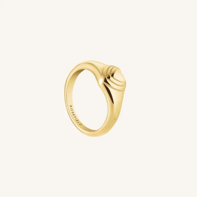 Rosefield Puffy Heart Ring ring gull størrelse 54