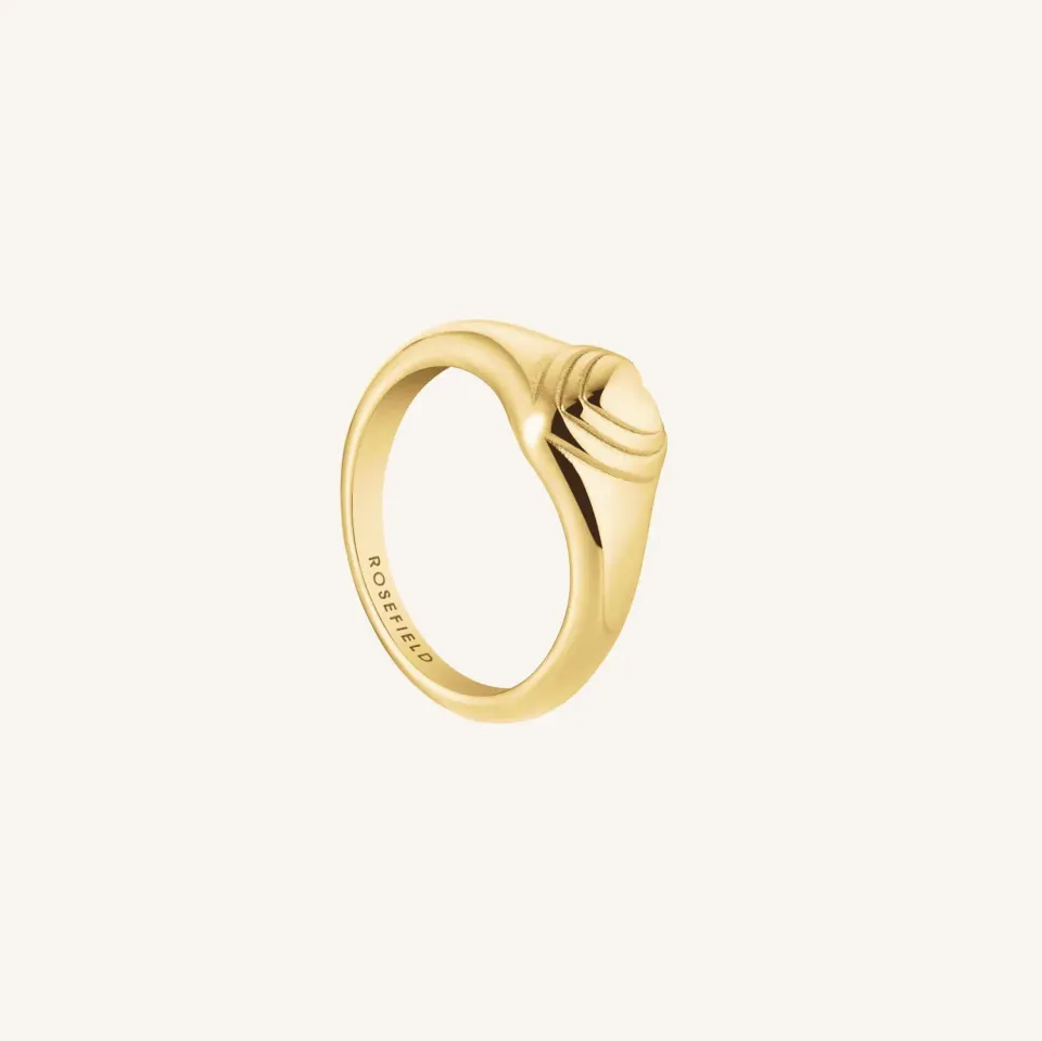 Rosefield Puffy Heart Ring ring gull størrelse 54