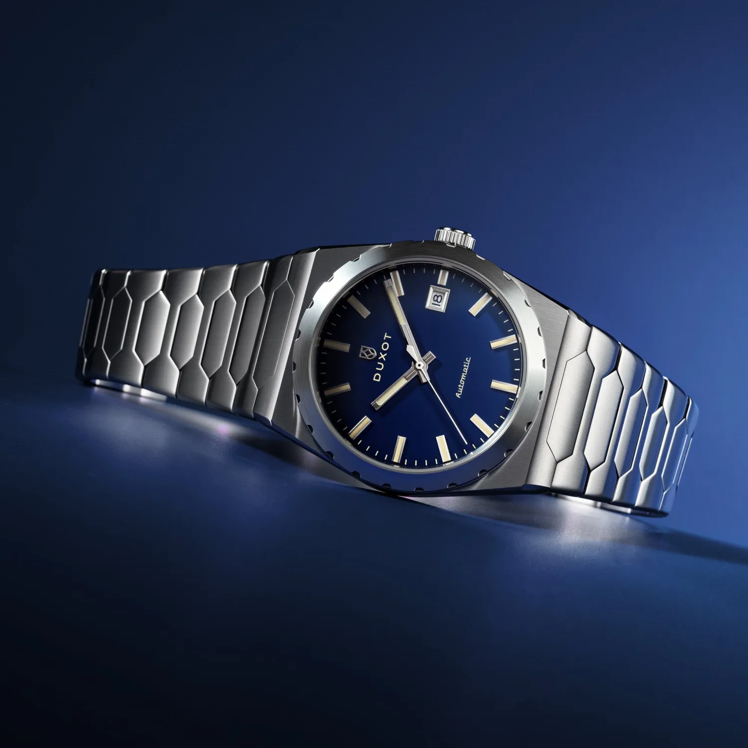 Duxot Taranto klokke Starlit Blue 37 mm integrert lenke