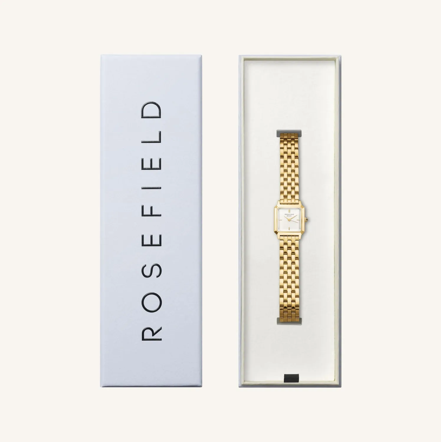Rosefield Boxelle klokke gull liten gullfarget