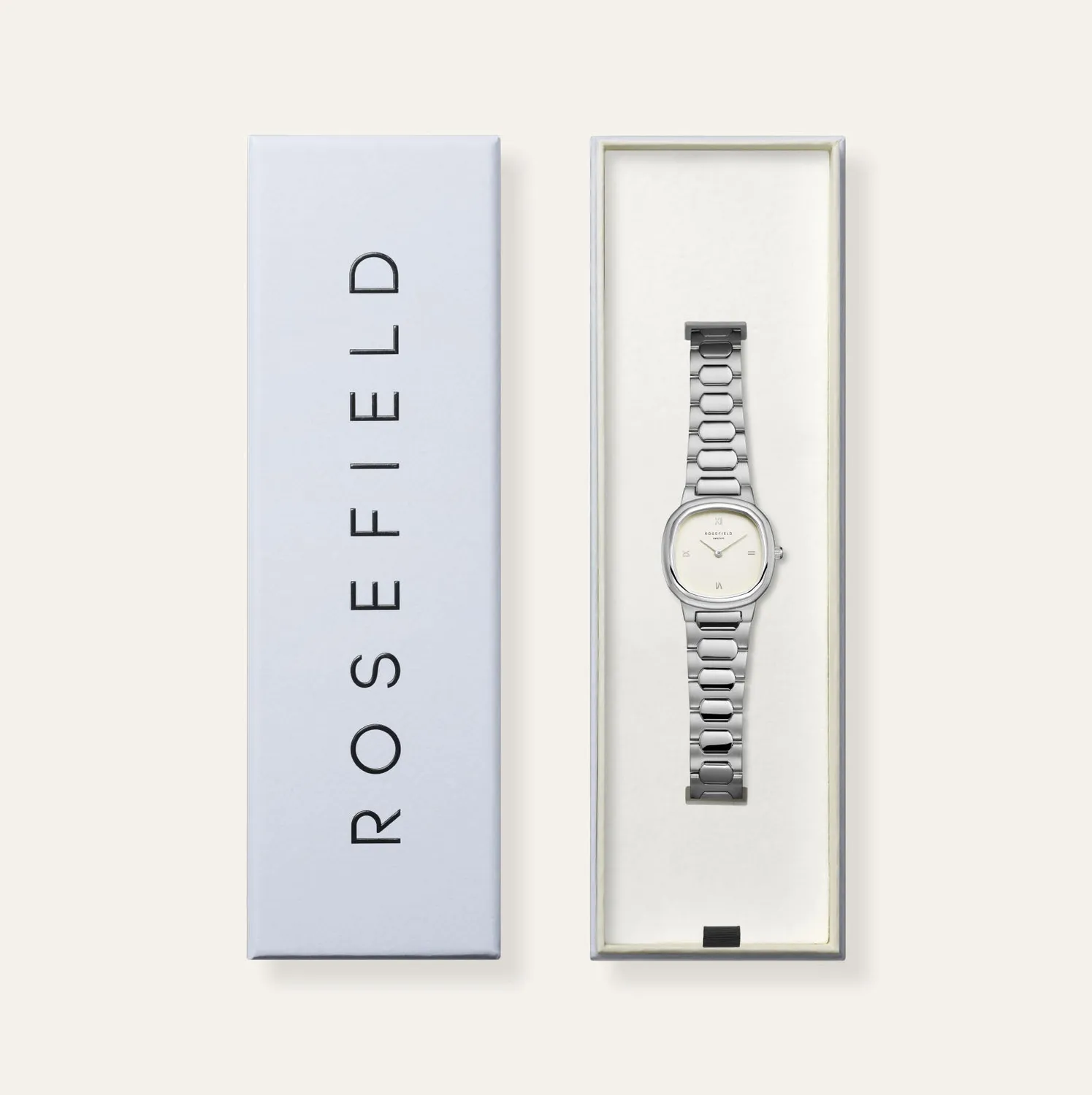 Rosefield Gaia Silver klokke sølv 30 mm uten gravering