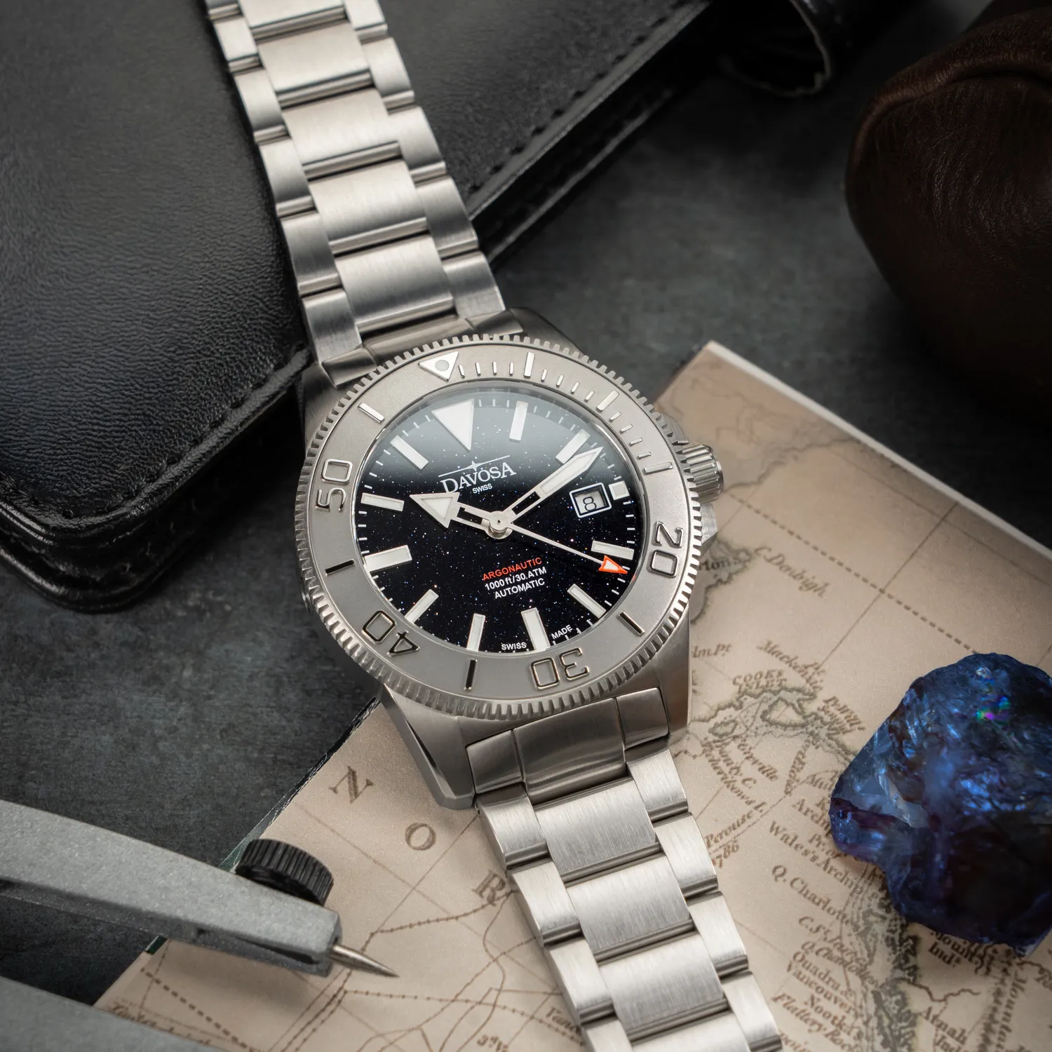 DAVOSA Argonautic Celeos automatisk dykkerklokke 30 ATM
