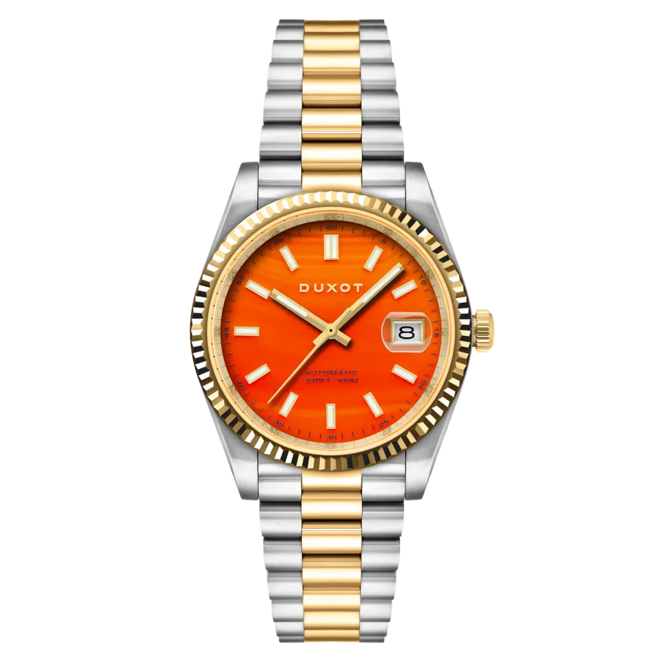 Duxot Marcel klokke Agate limited edition steinskive