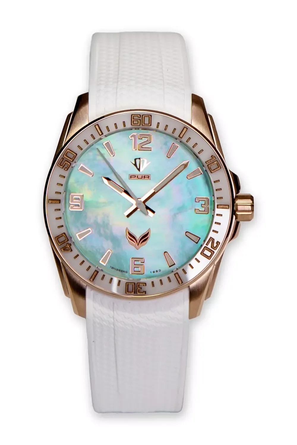 Perfekt Ur Valkyrie Eir Rosé Grønn Perlemor Tallskive klokke 37 mm