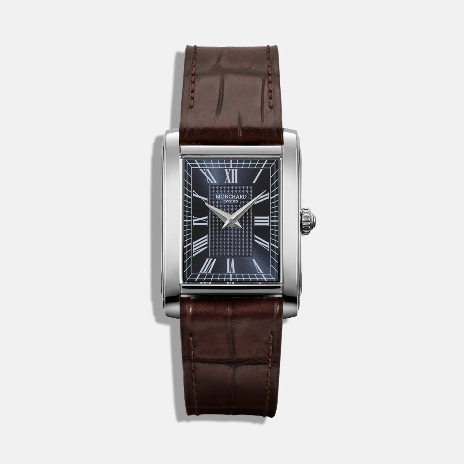 MonChard Royal Blue on Strap klokke blå urskive skinnrem