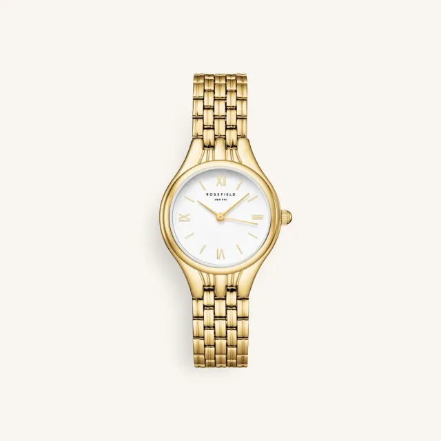 Rosefield Muse Gold klokke, 26 × 34,1 mm