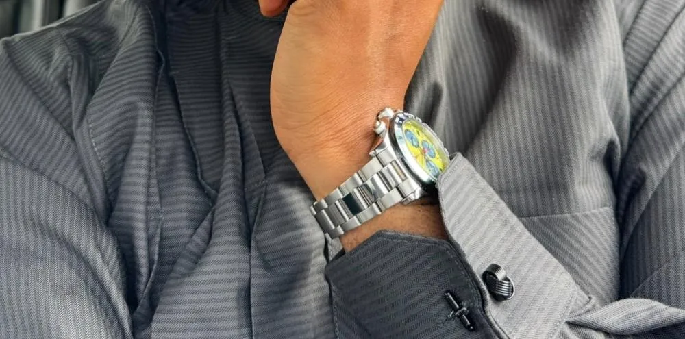 Duxot Accelero Chronograph kronografklokke Mellow Yellow 40 mm
