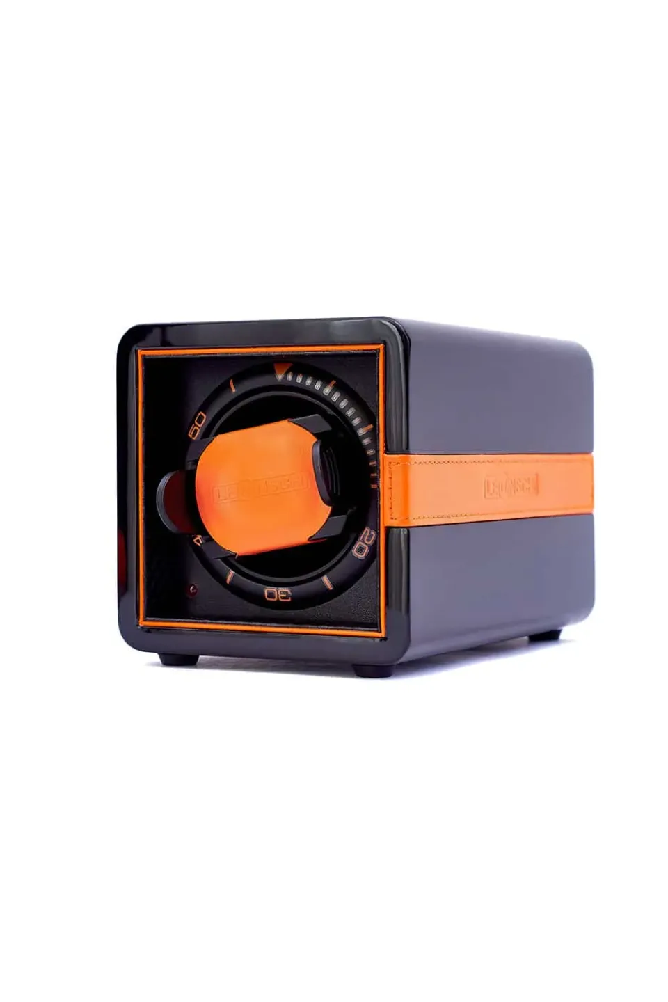 Leanschi WS01 watchwinder for én klokke svart og oransje