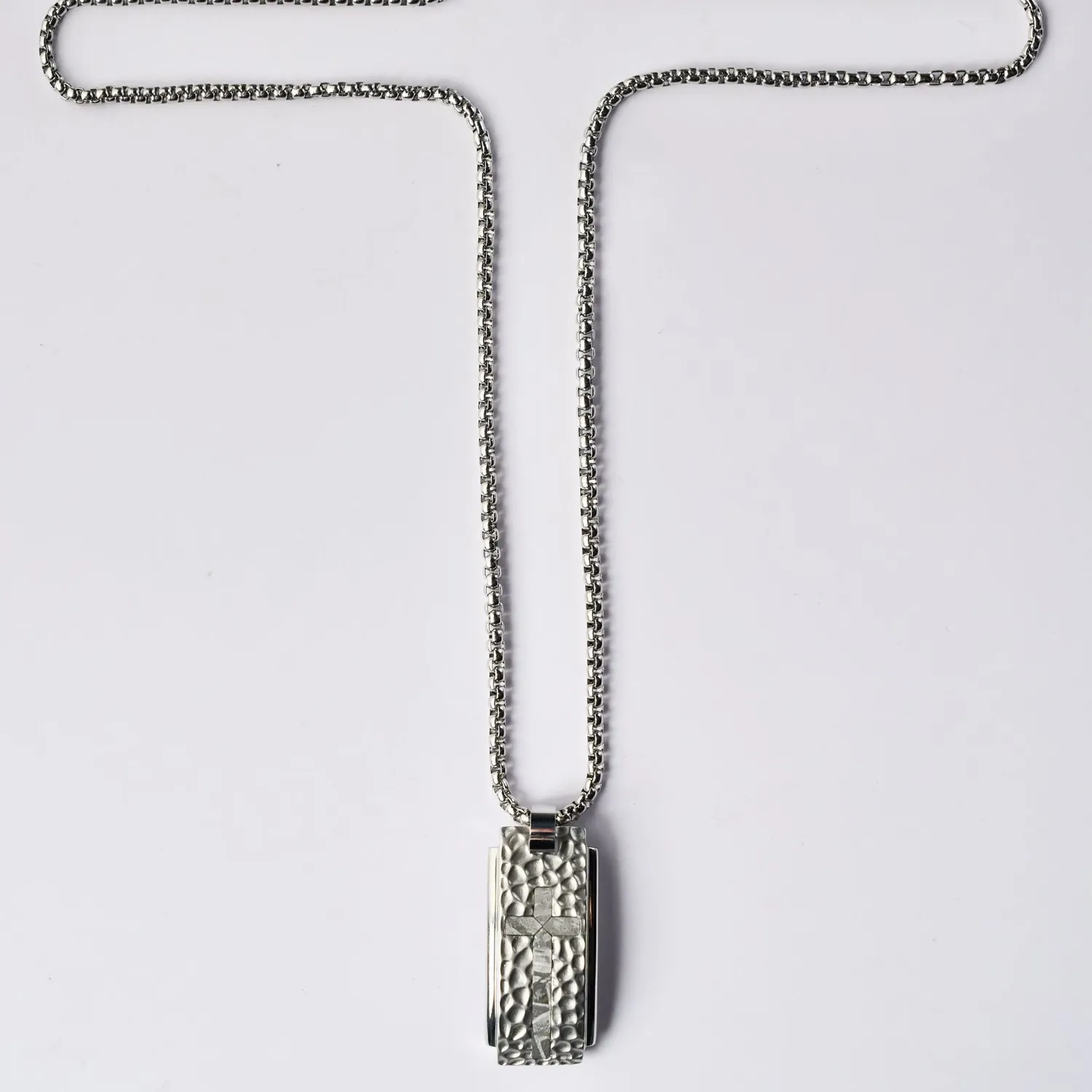 Duxot Marcel Argent Meteorite dog tag