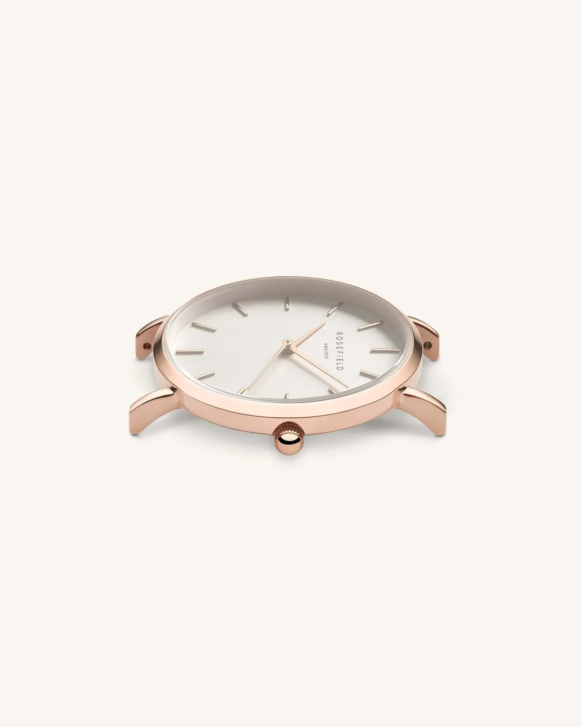 Rosefield West Village Soft Pink klokke 33 mm – nubuck