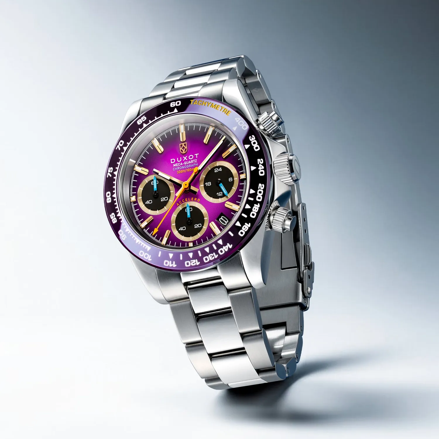 Duxot Accelero Amethyst Aura kronografklokke 40 mm