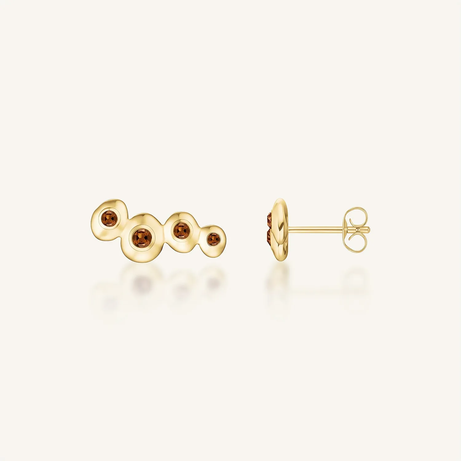 Rosefield Essentials Molten Studs ørestikker gull 1,8 cm