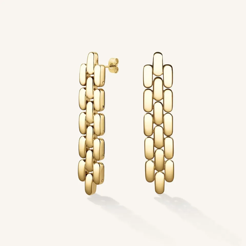 Rosefield Legacy Long Earrings øredobber gull