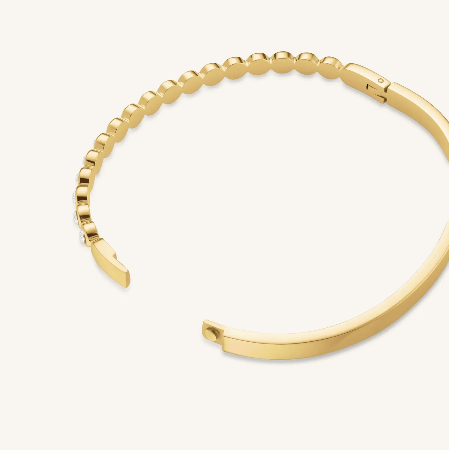 Rosefield Crystal Bangle armbånd gull