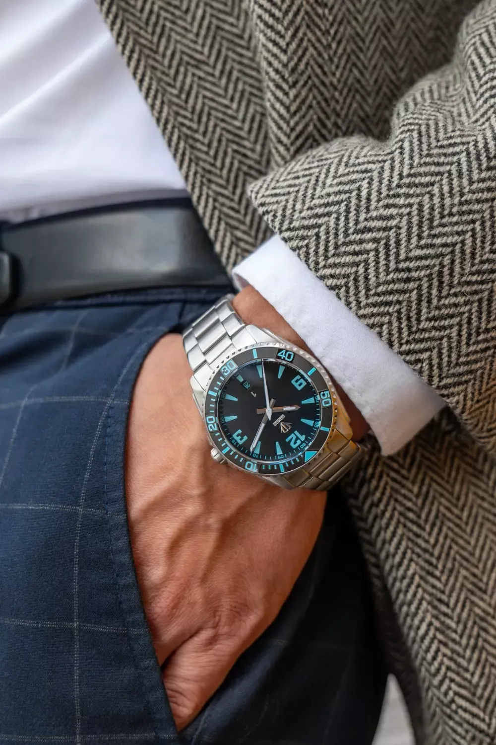 Perfekt Ur PUR 1 Sort armbåndsur