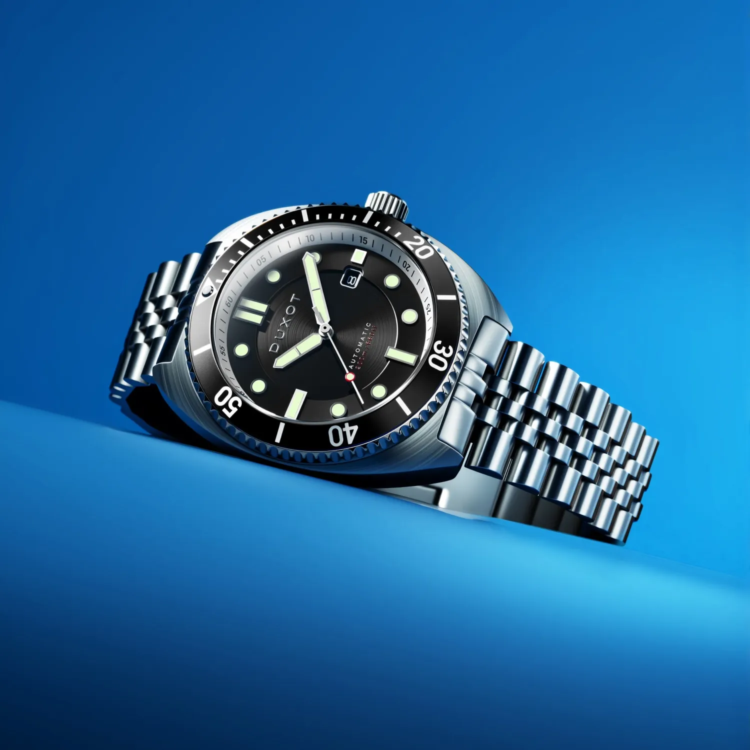 Duxot Tortuga Black dykkerklokke 200 m automatisk