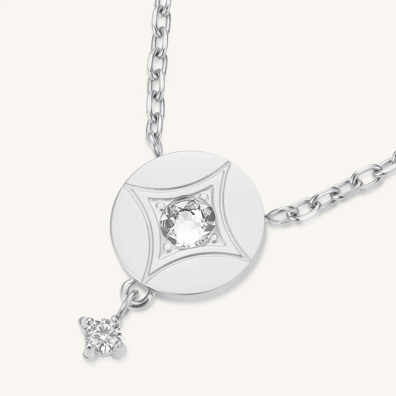 Rosefield Star Coin Necklace halskjede gull 40–44 cm