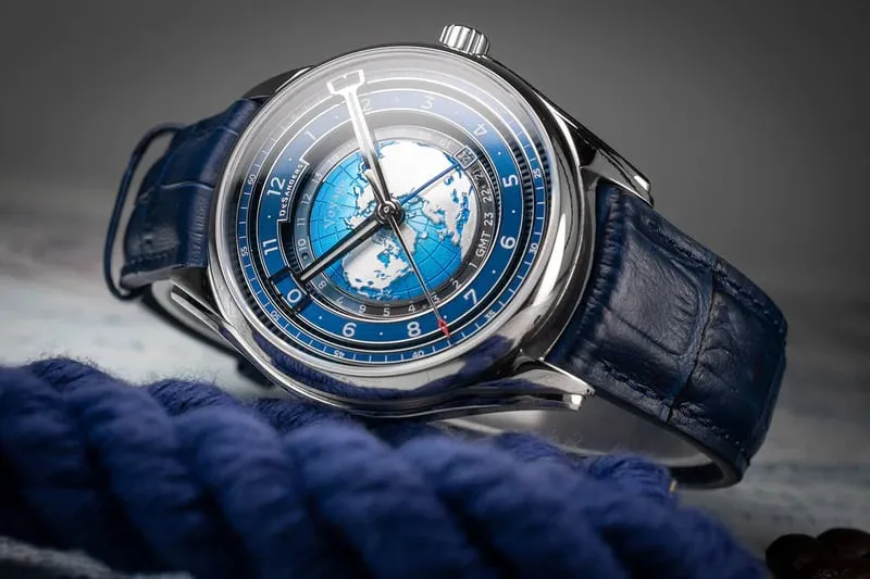 DeSanders Voyage GMT Steel klokke