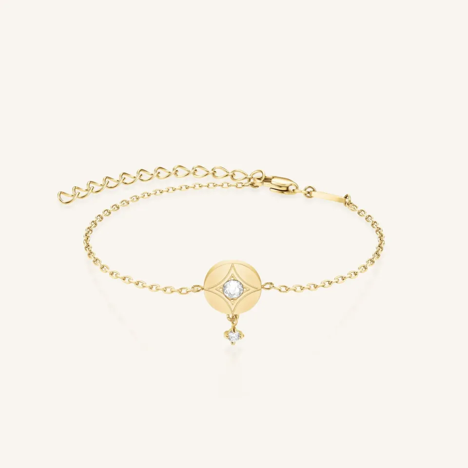 Rosefield Star Coin Bracelet armbånd gull/sølv
