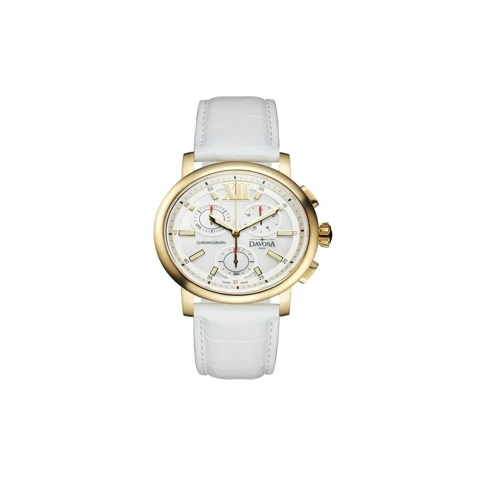 DAVOSA Oval Edition dameklokke quartz oval perlemor